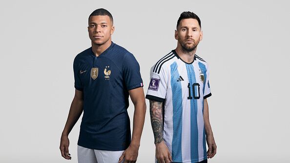 Lionel Messi y Kylian Mbappé