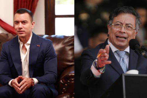 Noboa denuncia incursión de guerrilleros y acusa al Gobierno de Petro