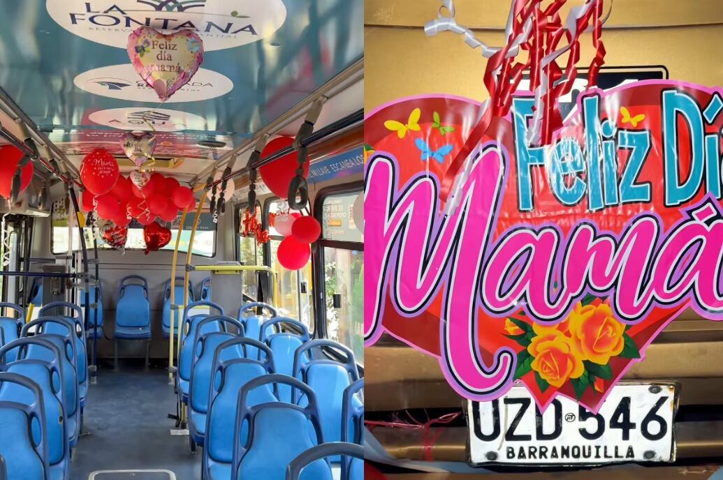 “Feliz Día, mamitas”: cooperativa llenó sus buses de detalles para las madres