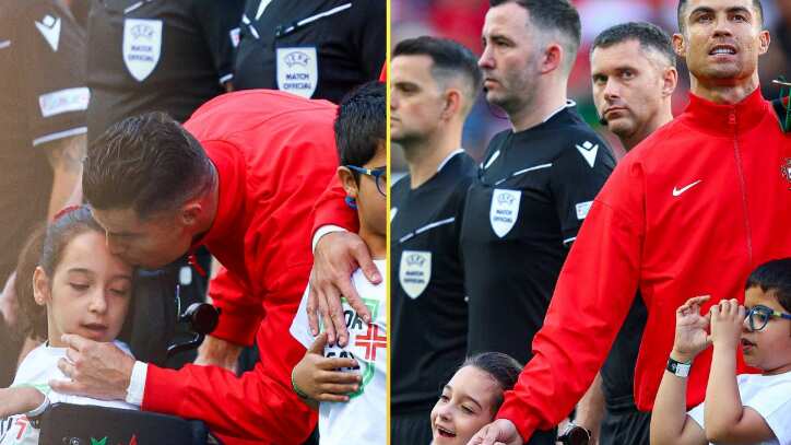 Cristiano Ronaldo previo a su cotejo con Irlanda