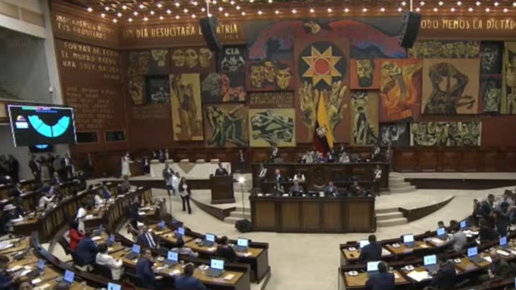 Anabella Azín en la instalación de la Asamblea Nacional 2025