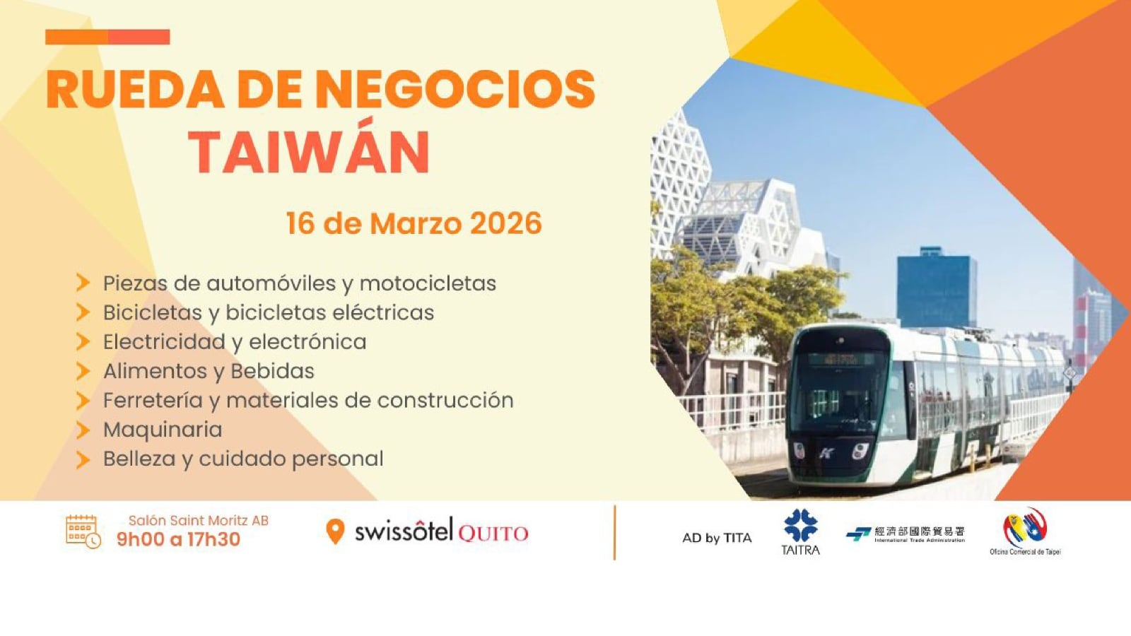 Rueda de negocios Taiwán 2026