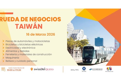 Taiwán traerá su innovación y productos a Ecuador con su Rueda de Negocios 2026