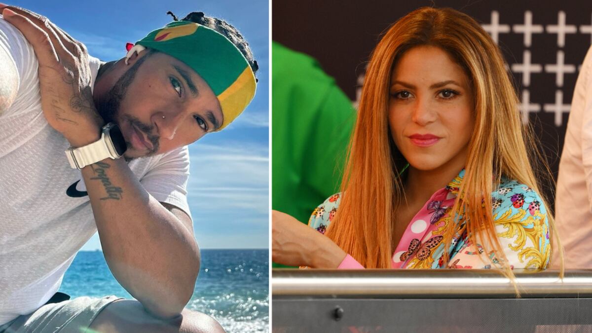 Shakira y Lewis Hamilton