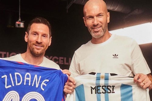 Messi y Zidane: Así fue el encuentro entre las dos leyendas del fútbol