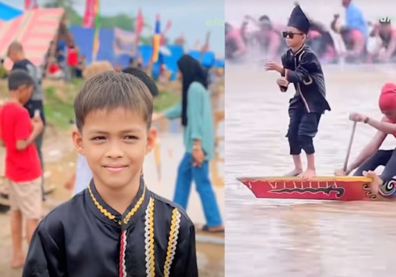 El baile de un niño en una canoa conquista internet y lo convierte en embajador turístico