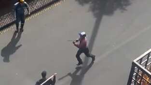 Enfrentamiento de repartidores de gas