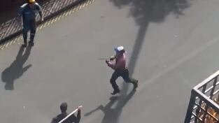 Enfrentamiento de repartidores de gas