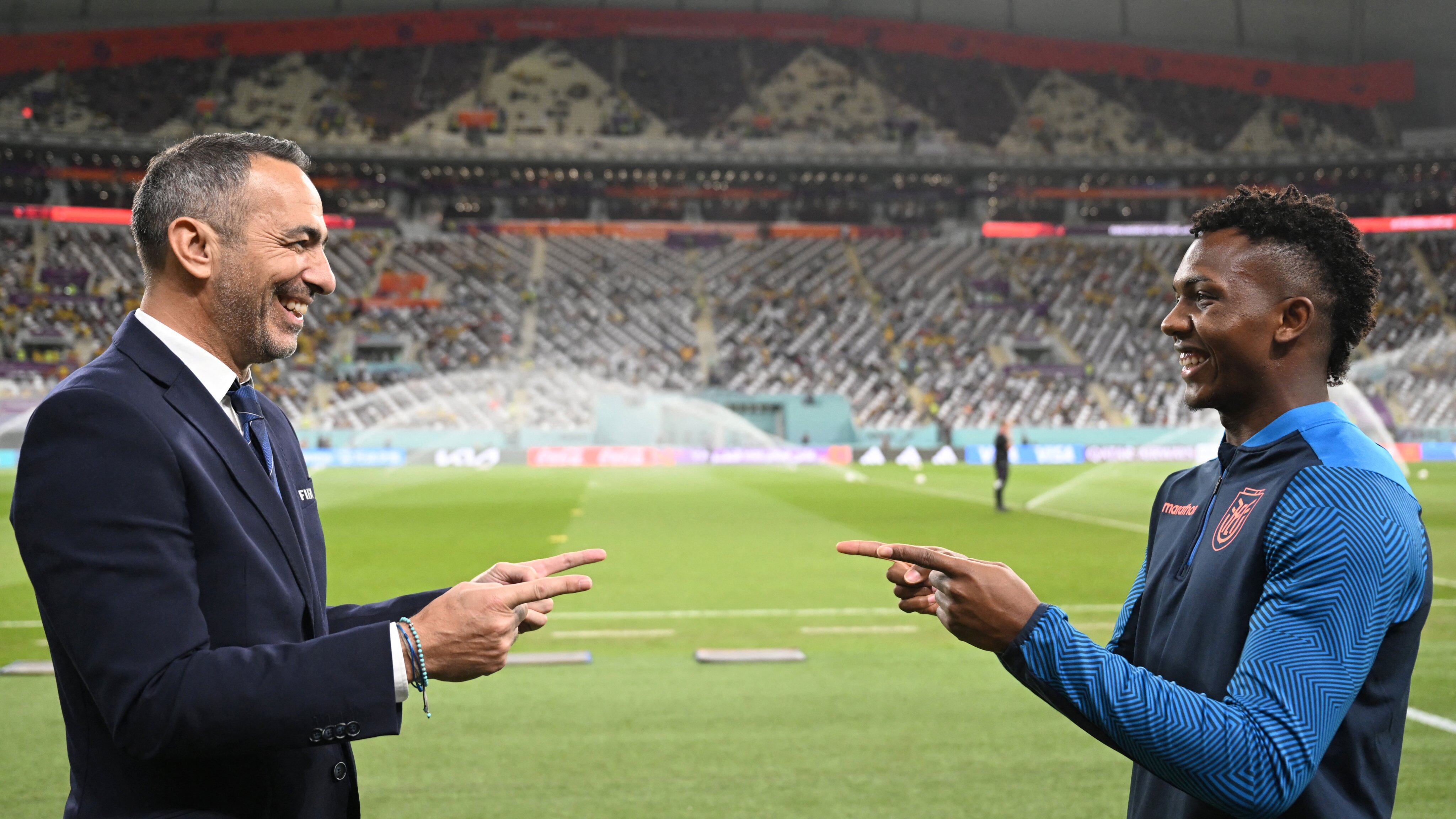 ¿Cuál es Dijorkaeff? Djorkaeff Reasco conoció a Youri Djorkaeff e imitan el meme de Spiderman