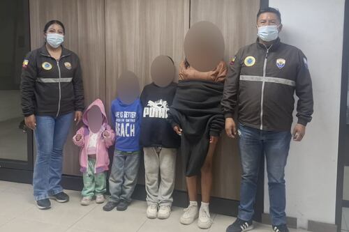 Rescatan a cuatro menores víctimas de explotación sexual por parte de su abuela materna en el norte de Quito