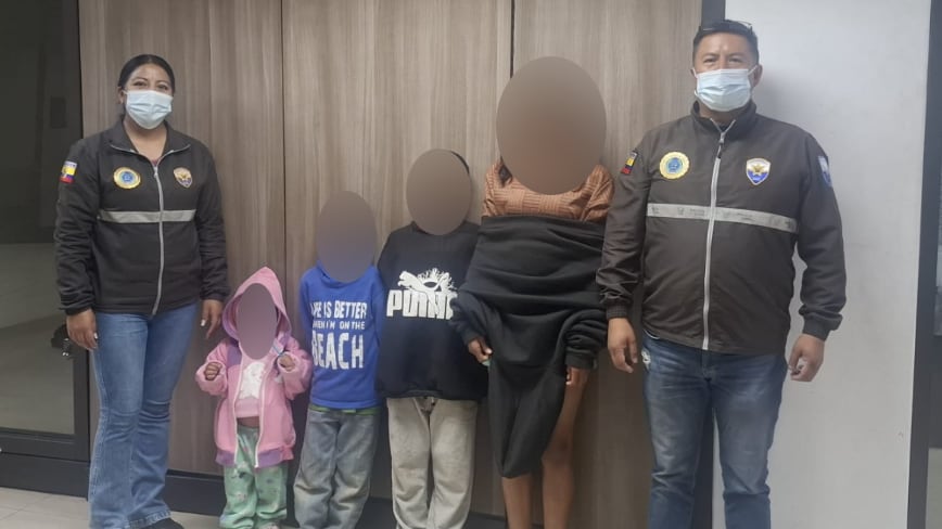 Rescatan a cuatro menores víctimas de explotación sexual por parte de su abuela materna en el norte de Quito