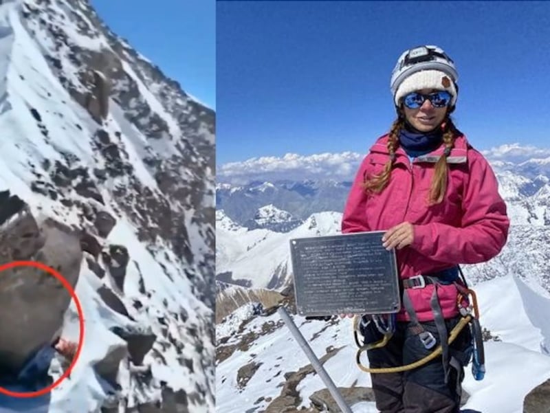 Alpinista rusa Natalia Nagovitsyna