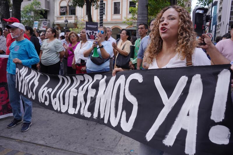 En los exteriores de la Fiscalía del Guayas, se concentraron activistas políticos, actores, personal de derechos humanos y familiares de los menores desaparecidos desde el 08 de diciembre. Ellos piden se esclarescan los hechos de la desaparición supuestamente en manos de personal militar
Fotos: César Muñoz/API