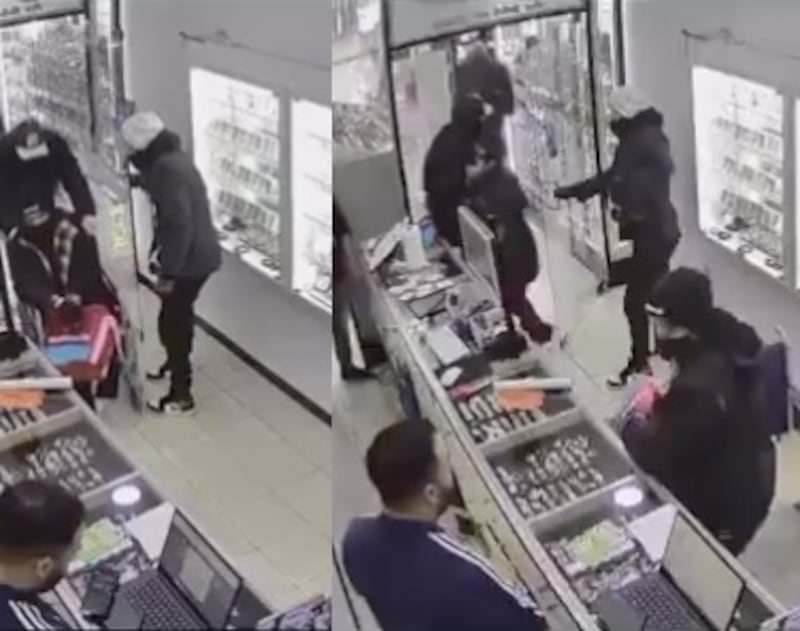Delincuentes simularon discapacidad para robar una joyería