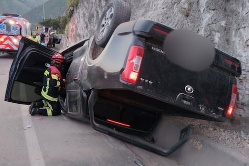 Una persona resultó herida tras siniestro de tránsito en la vía a Guayllabamba
