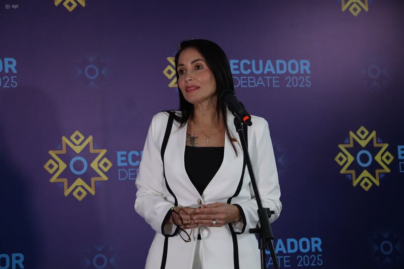 Quito, domingo 23 de marzo del 2025
Debate Presidencial 2025 segunda vuelta, Luisa González y Daniel Noboa, en Ecuador TV.
Fotos :API /Rolando Enríquez