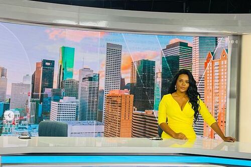 Así fue el debut de Hellen Quiñónez como presentadora en la televisión de Estados Unidos