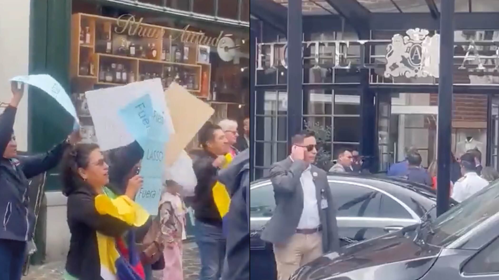 Así recibieron al Presidente Guillermo Lasso en su llegada a la capital de Bélgica