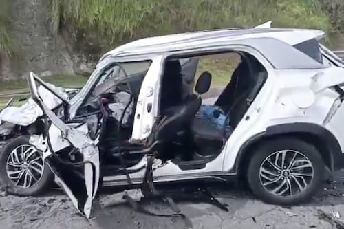 Accidente en la Ruta Viva: así es el bache que habría intentado esquivar conductor