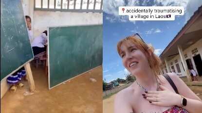 Niños en Laos confunden a mujer blanca con fantasma; reacción se vuelve viral