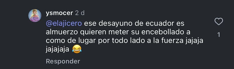 Reacciones de los peruanos al bolón de verde y encebollado.