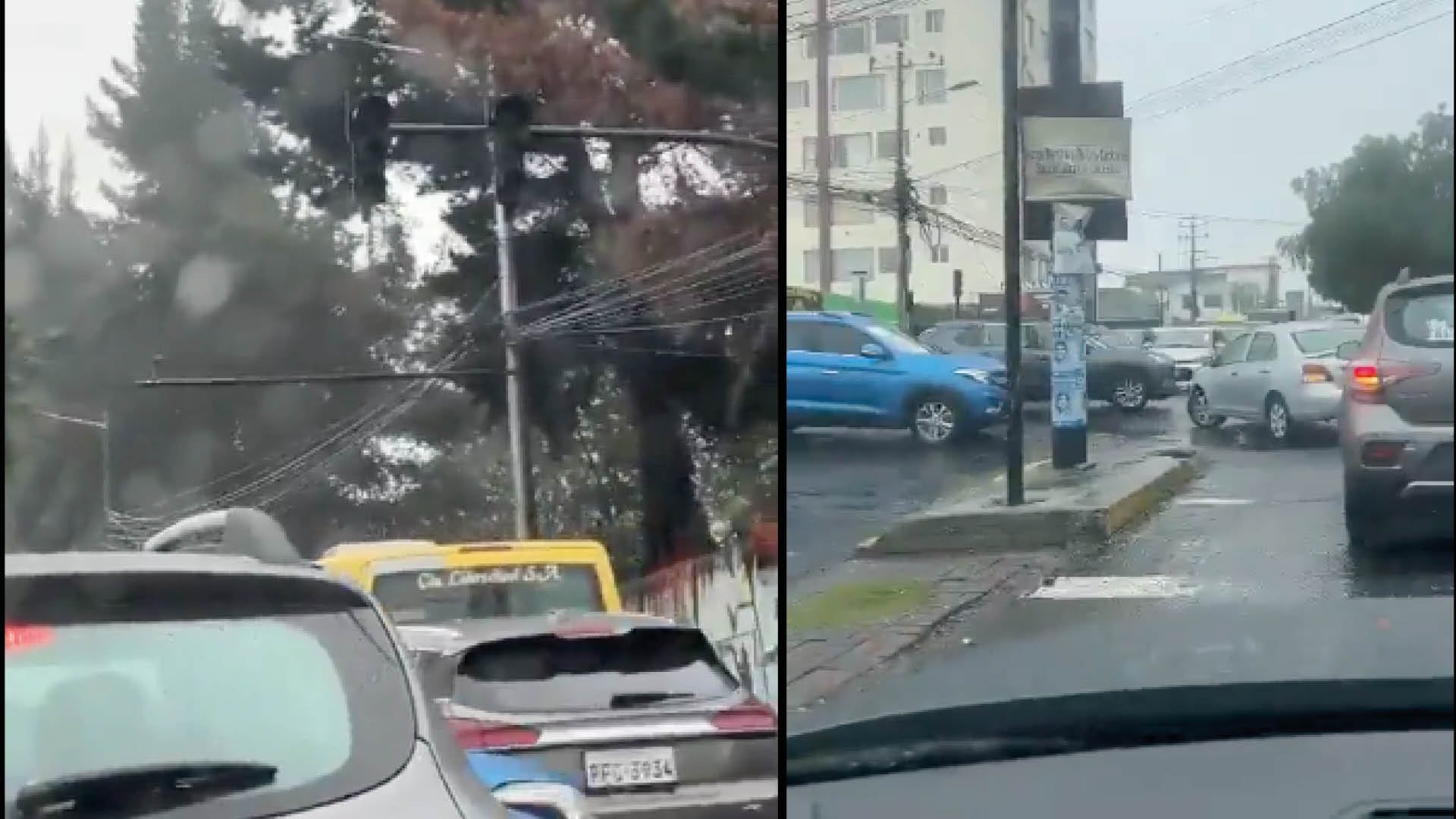 Cortes de luz: 'Traficazo' en Quito por falta de semaforización