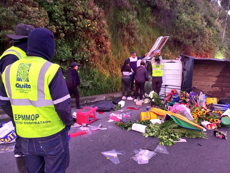 Accidente de tránsito en la Simón Bolívar