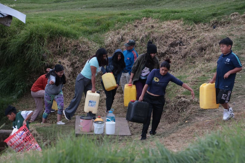 Falta de agua en el sur de la capital