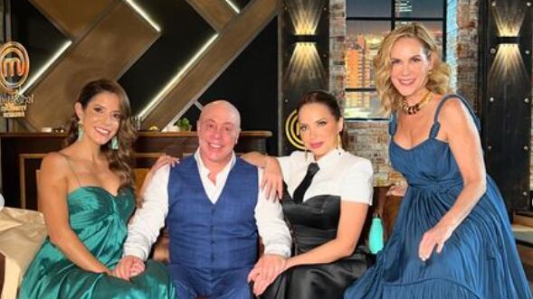 Jurado y animadora de MasterChef Celebrity Ecuadora