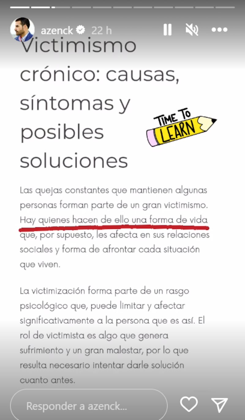 Historias de Instagram de Allan Zenck
