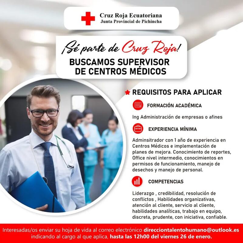 Vacantes en la Cruz Roja