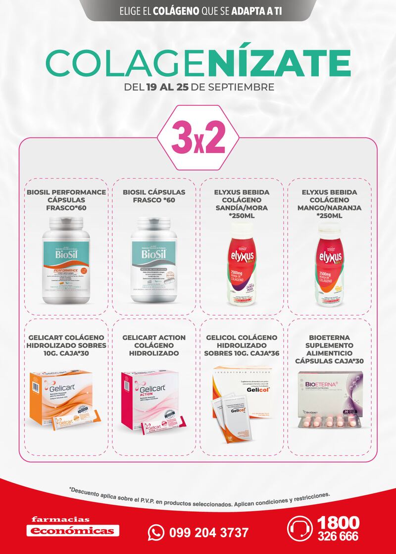 Colagenízate, campaña de Farmacias Económicas.