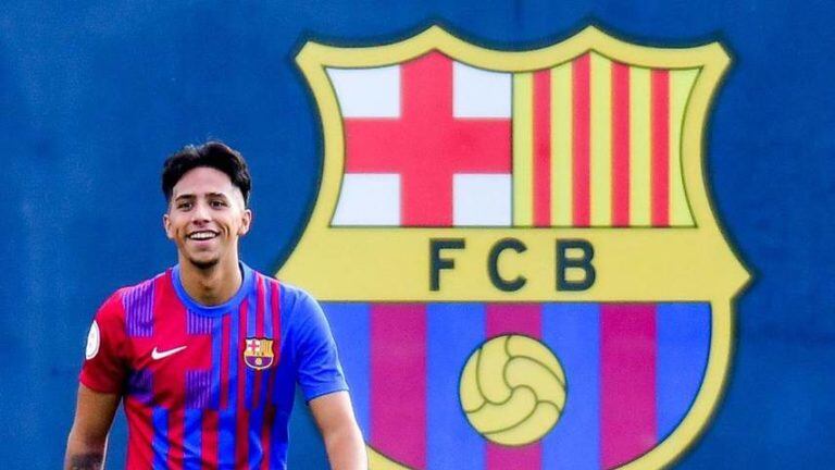 Diego Almeida con el FC Barcelona