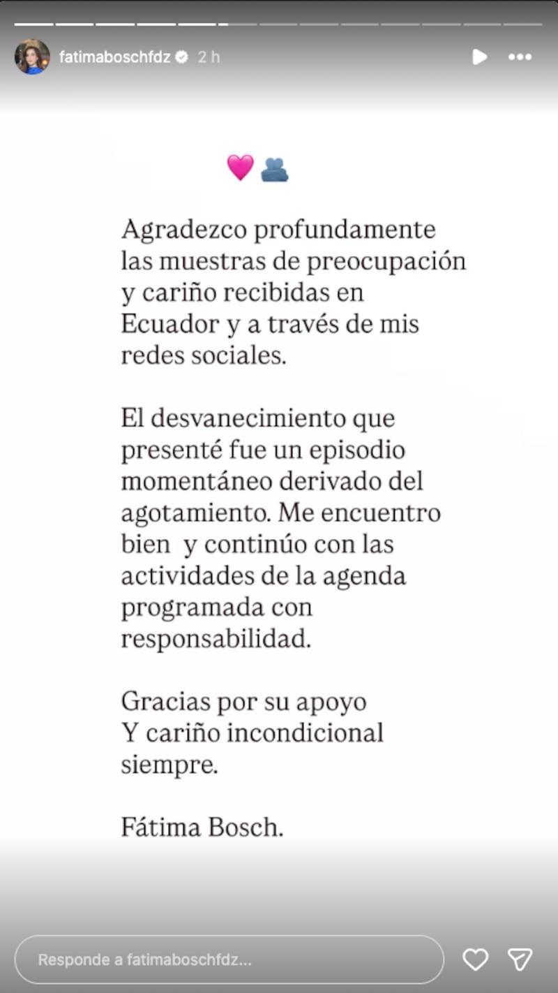 Explicación de Fatima Bosch.