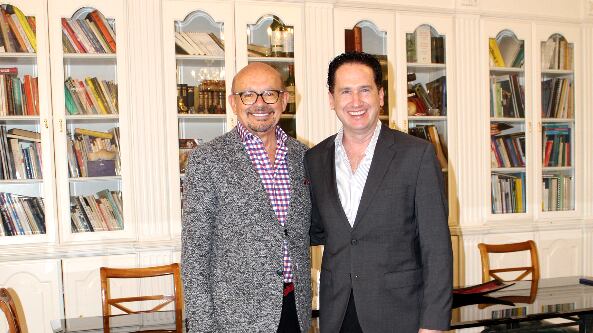 Entrevista en la USFQ. Santiago Gangotena, Canciller de la Universidad San Francisco de Quito; y Hernán Cueva, CEO de Metro Ecuador.