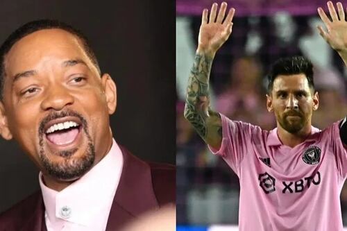 El gesto de Messi con Will Smith en el entretiempo del debut del Inter Miami en la MLS