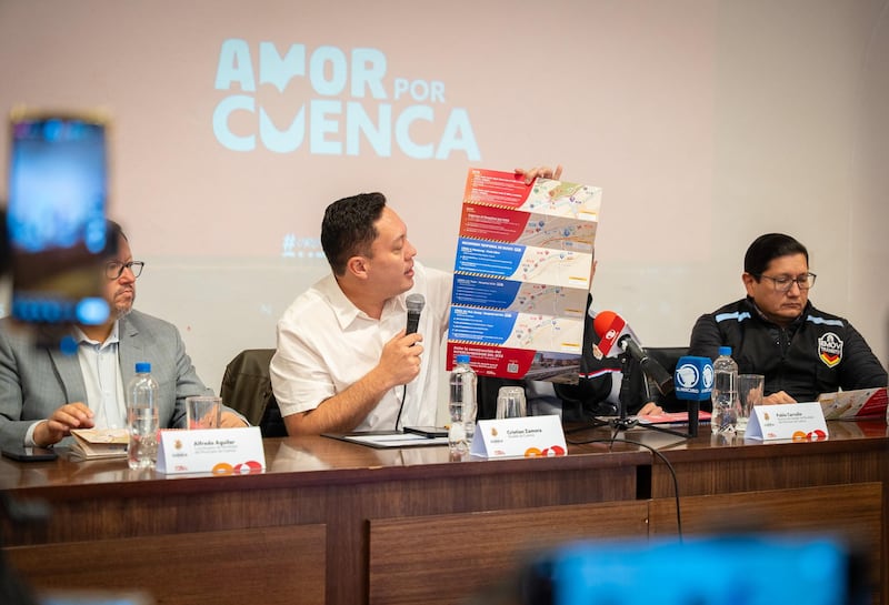 Estos son los cierres viales y desvíos en Cuenca desde el 16 de agosto