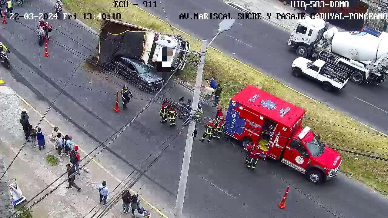 Accidente de tránsito en el sector de El Condado