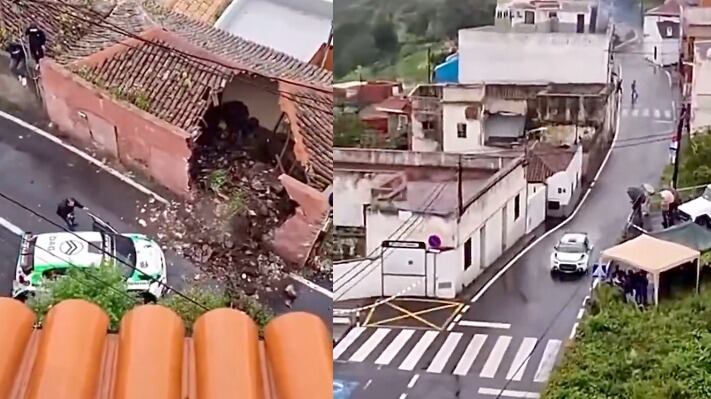 Coche se salió de la pista y terminó derribando la mitad de una vivienda,
