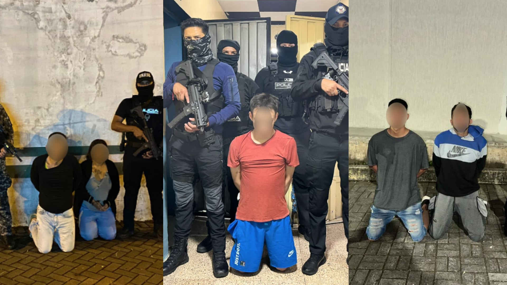 Caen cinco miembros de “Los Lobos” por extorsión en Quito:
