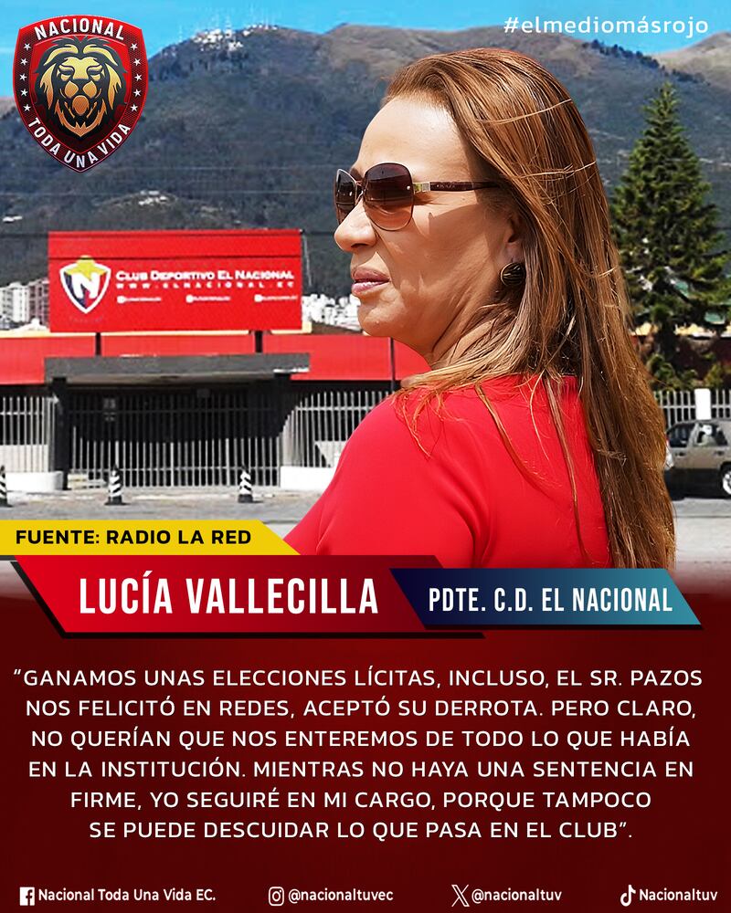 Nacional toda una vida. Fuente: Radio La Red