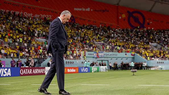 Gustavo Alfaro con la Selección de Ecuador