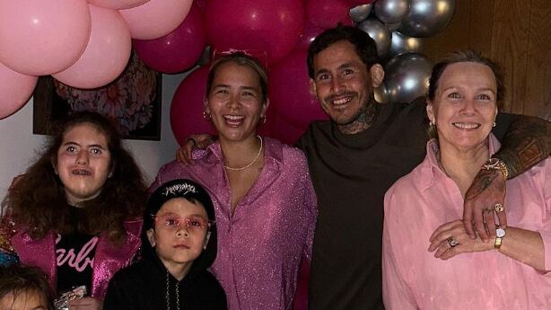 Chito Vera festejó a su esposa