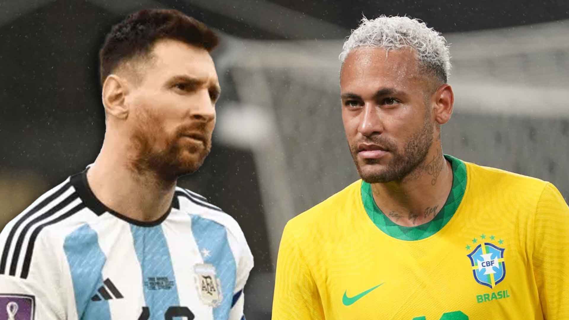 Messi y Neymar en el Mundial de Qatar 2022