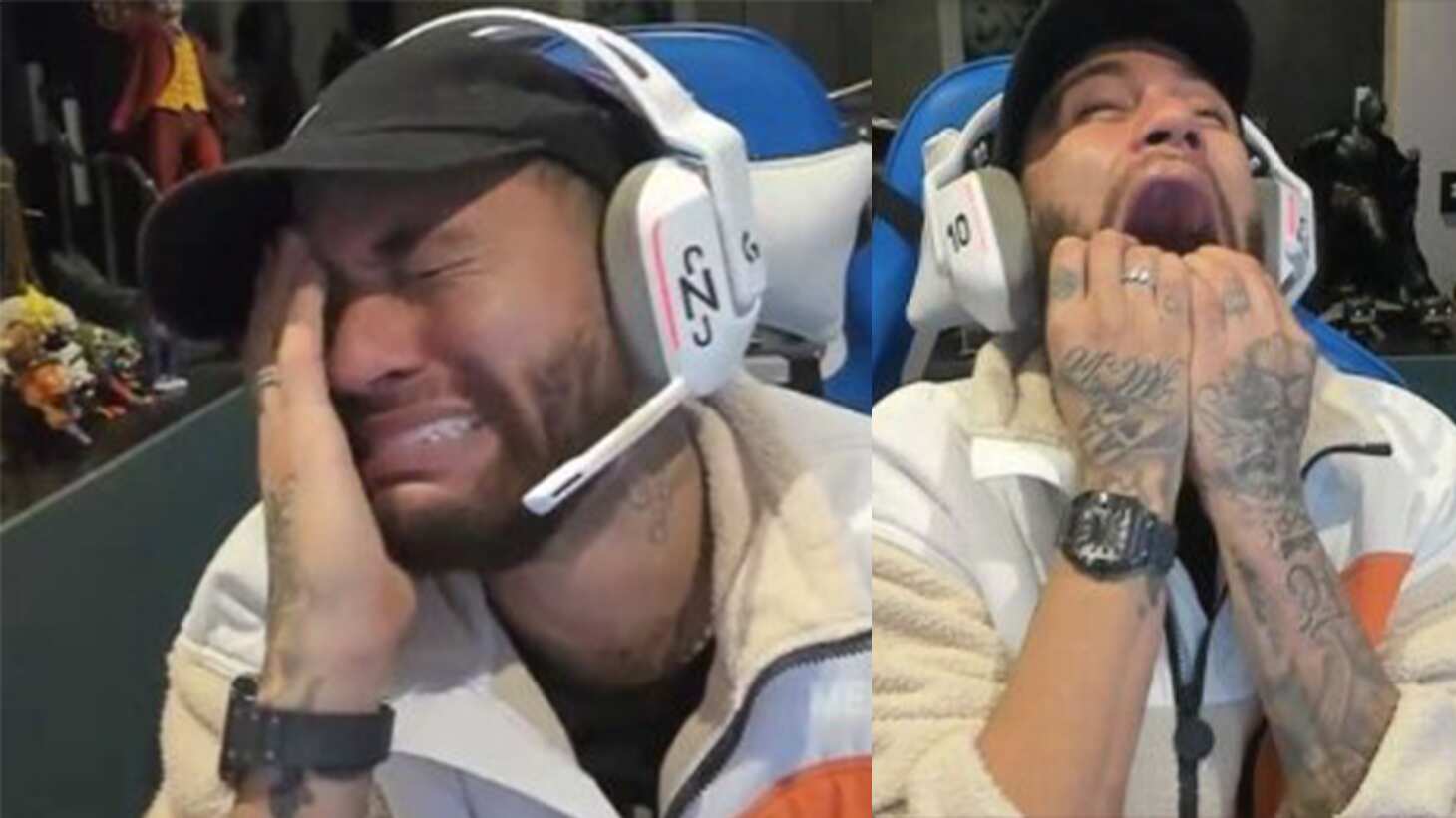 Neymar tras perder en las apuestas