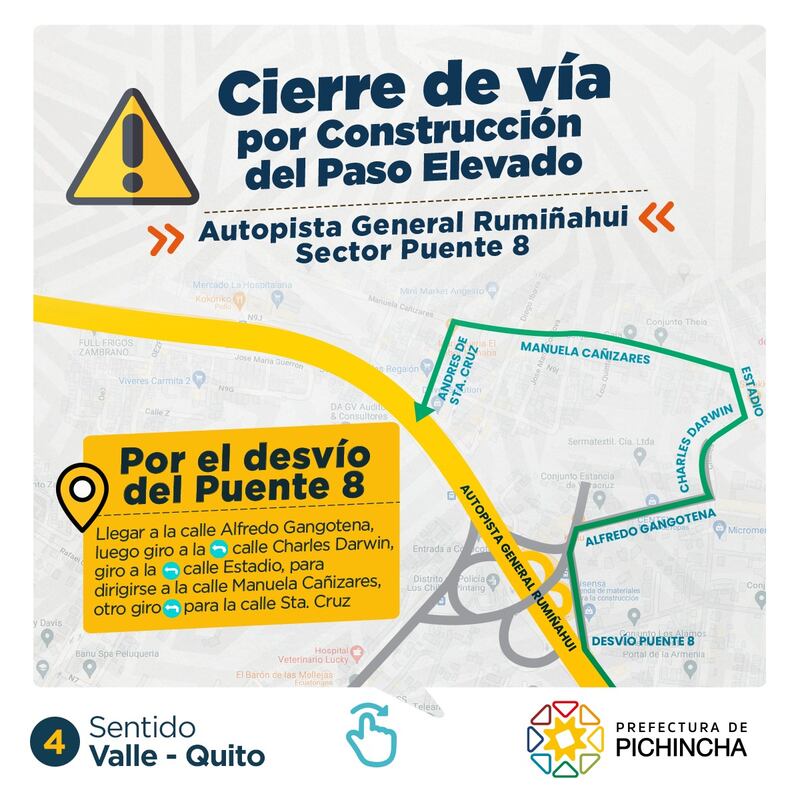 Cierre de la Autopista General Rumiñahui