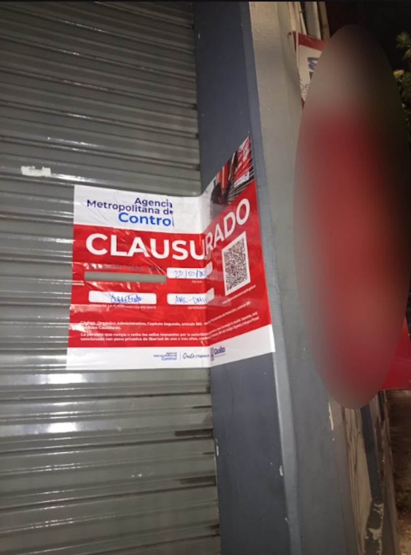 Clausuran cantina clandestina que funcionaba en una imprenta en San Juan, en Quito
