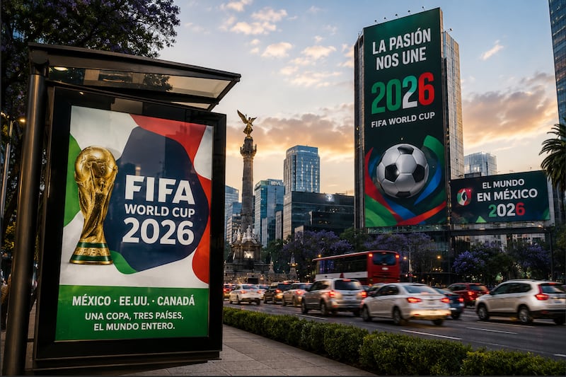 Mundial 2026 publicidad exterior