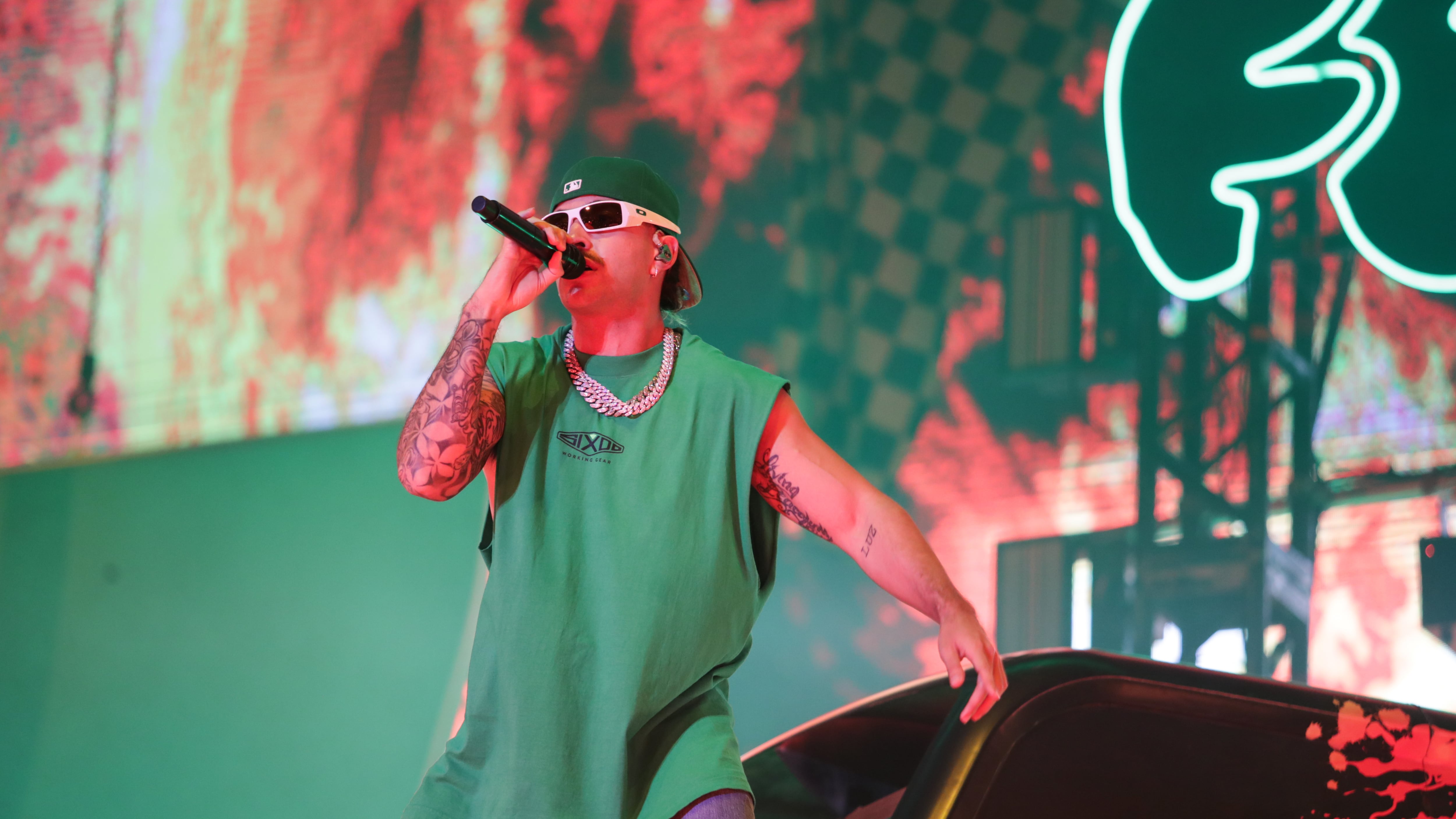 FEID, durante su presentación en el Festival Estéreo Picnic, en el Parque Simón Bolívar de Bogotá