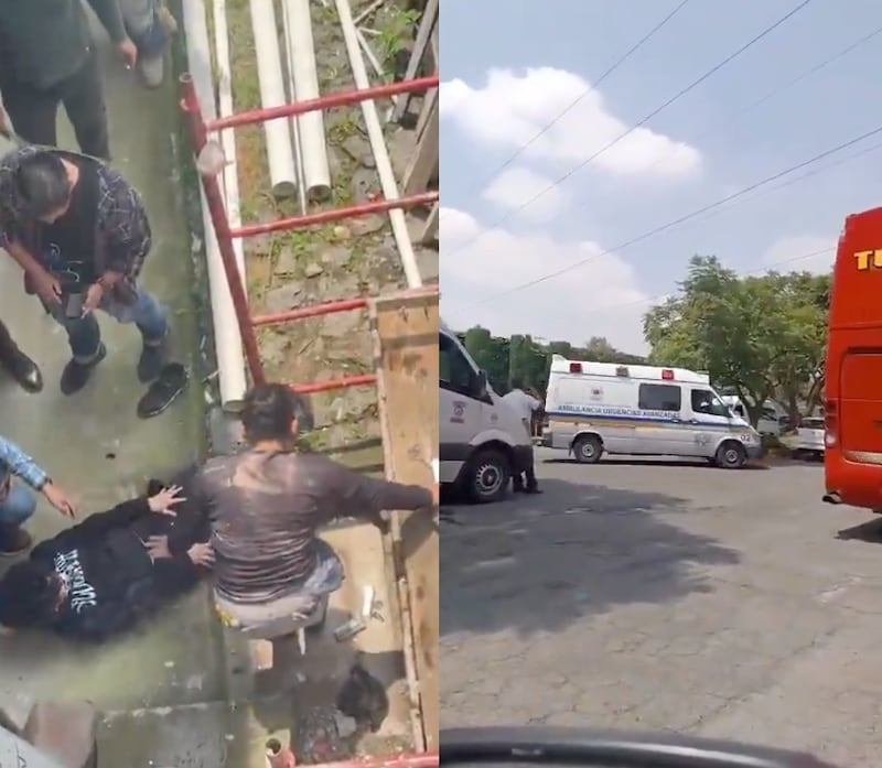 El presunto agresor fue trasladado a un hospital tras lanzarse desde un segundo piso en el CCH Sur.